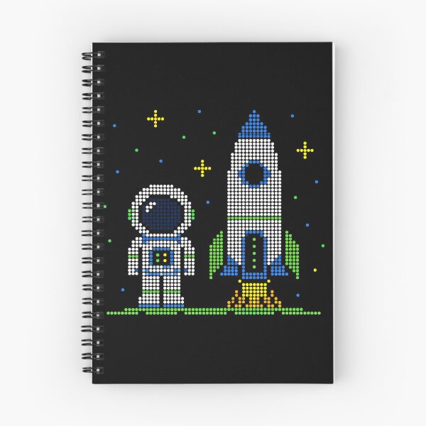 Item preview, Pixel Astronaut and Rocket Launch designed and sold by ClubVacay.