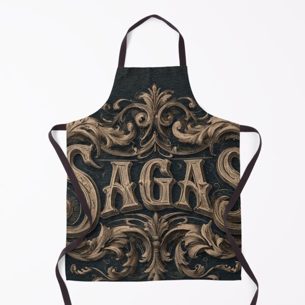 Item preview, Sagas Vintage Ornate Typography designed and sold by RAMHEARTS.