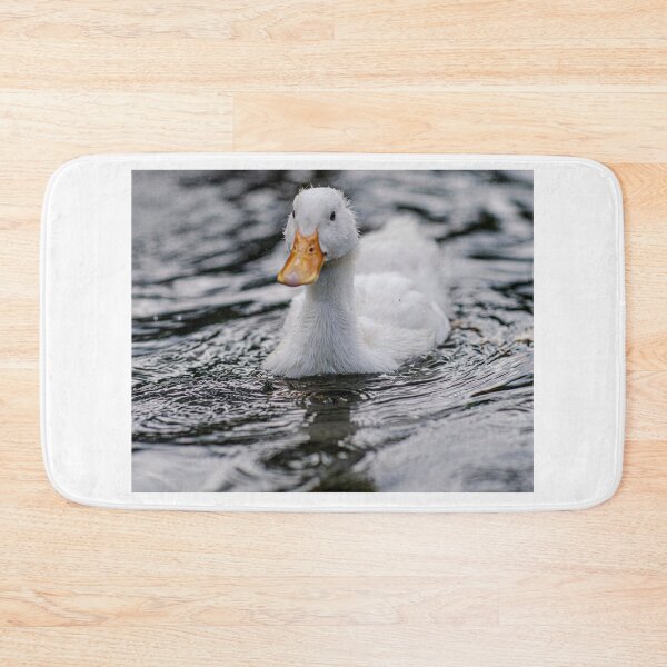 Item preview, White Duck Swimming on Calm Still Water designed and sold by picstroflex.