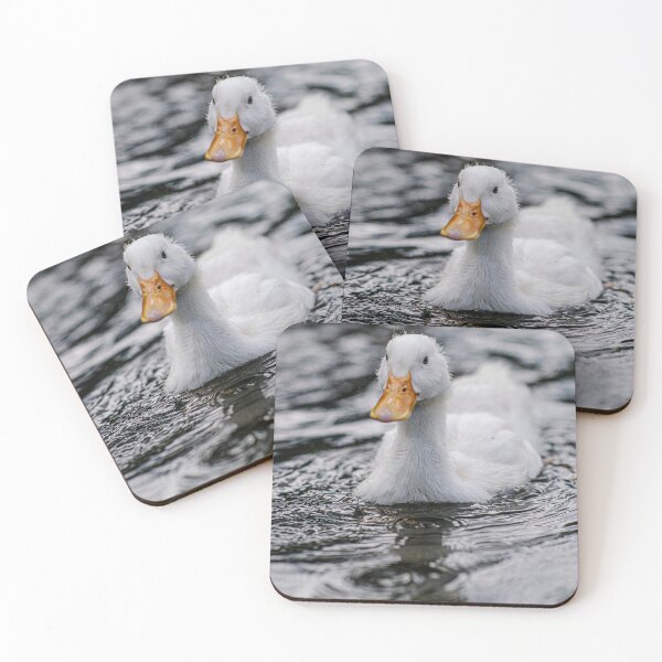Item preview, White Duck Swimming on Calm Still Water designed and sold by picstroflex.