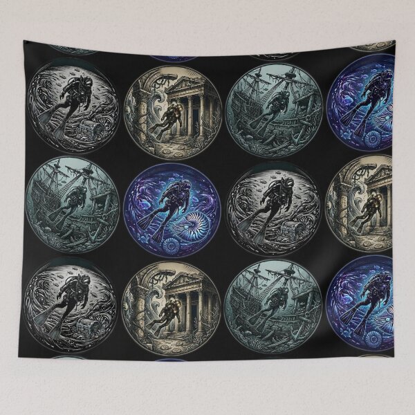 Item preview, Deep Sea Diver Set - Underwater Shipwreck and Atlantis Exploration designed and sold by Wild-way Art.