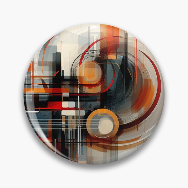 Item preview, Abstract Vortex Geometry in Burnt Orange designed and sold by semenol.