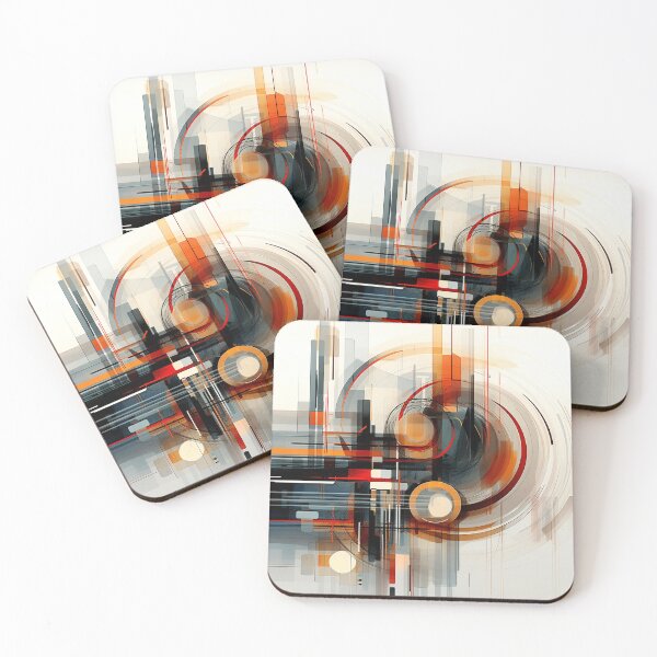 Item preview, Abstract Vortex Geometry in Burnt Orange designed and sold by semenol.