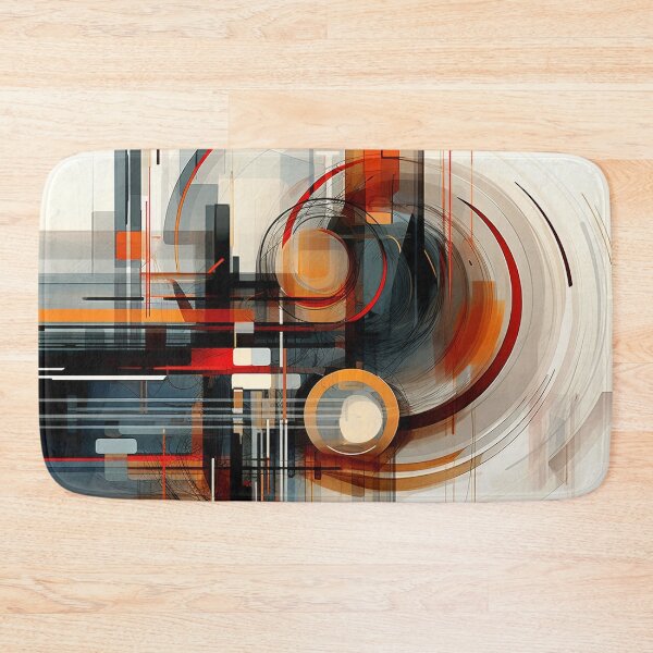 Item preview, Abstract Vortex Geometry in Burnt Orange designed and sold by semenol.