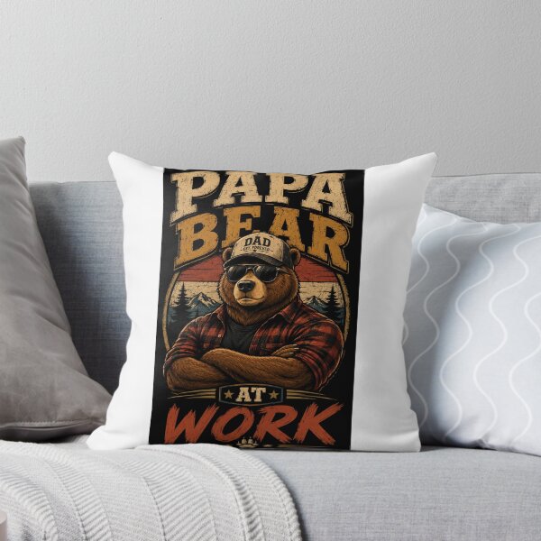 Item preview, Papa bear at work designed and sold by oxymoronwhey2go.
