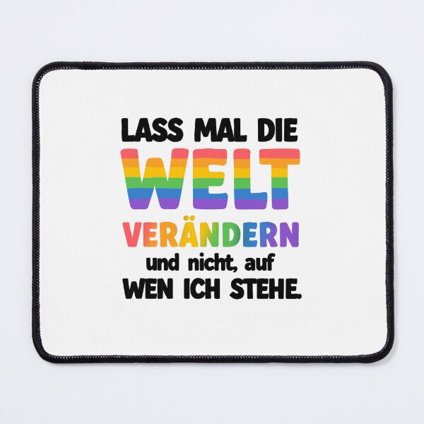 Item preview, Let's change the world – LGBTQ Pride Statement Rainbow Typography designed and sold by klebtgut.