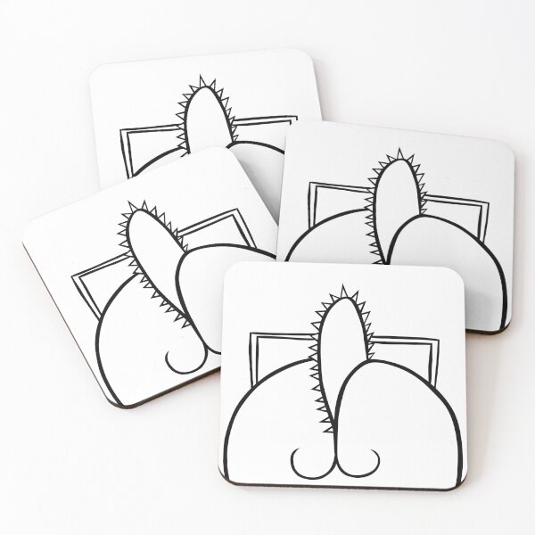 Item preview, Pochita - Chainsaw Man - Minimalistic Face Lines designed and sold by YohakuShop.