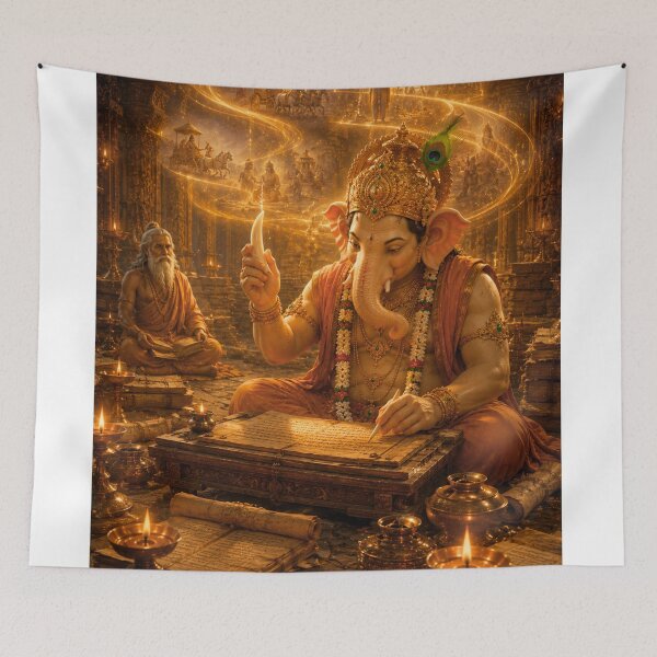 Item preview, Mahabharata Scribe Series: The Birth of Ekadanta designed and sold by Homyar.