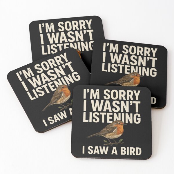 Item preview, I'm Sorry I Wasn't Listening I Saw A Bird Funny Bird Lover designed and sold by Dabbing Turtle Designs.
