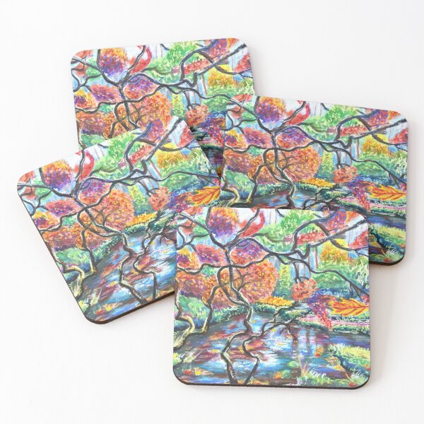 Item preview, Japanese gardens in spring designed and sold by IrinaRammos-Art.