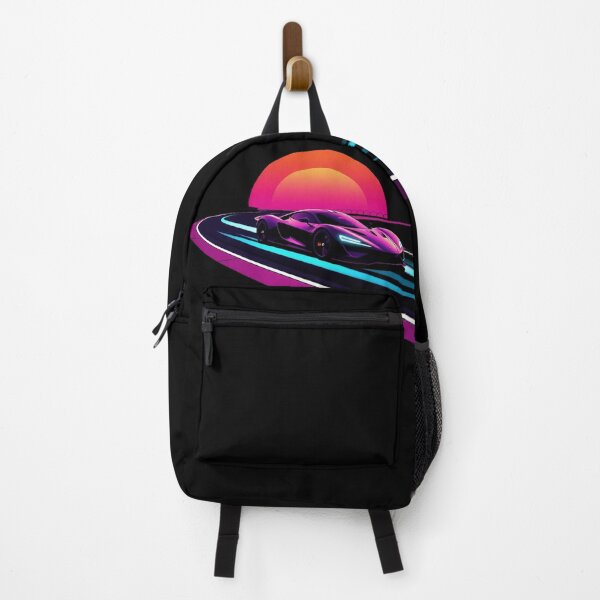Item preview, Neon Cyberpunk Racing Supercar Drifting Retro Sunset Corner designed and sold by Tama-sirth.