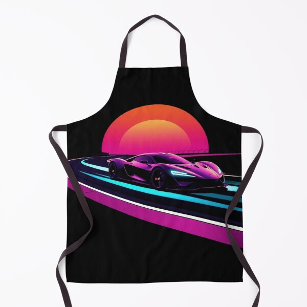 Item preview, Neon Cyberpunk Racing Supercar Drifting Retro Sunset Corner designed and sold by Tama-sirth.