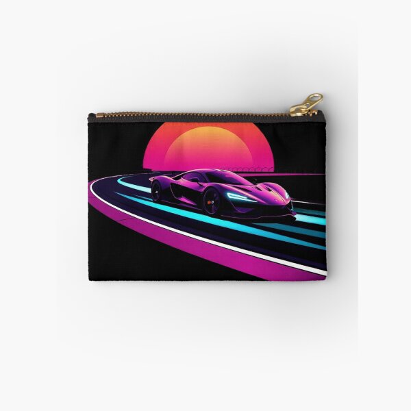 Item preview, Neon Cyberpunk Racing Supercar Drifting Retro Sunset Corner designed and sold by Tama-sirth.