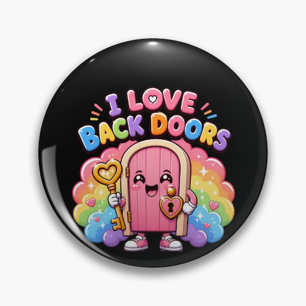 Item preview, I Love Back Doors Rainbow Funny Men's Offensive Gear designed and sold by DynamicDesign.