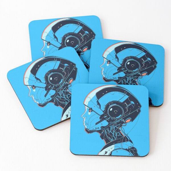 Item preview, Android Astronaut Cyborg Space Sci-Fi Art designed and sold by QuantumQGear.