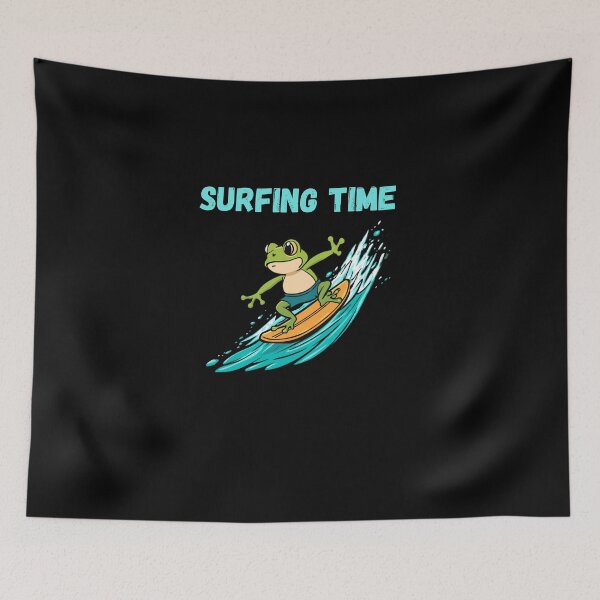 Item preview, Surfing Time Funny Frog Gifts  designed and sold by Domel9674.