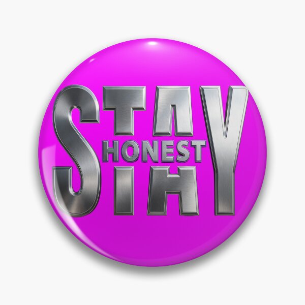 Item preview, Hyper Realistic Brushed Stainless Steel And Purple Neon 3D Text Effect Stay Honest Shy Mockup designed and sold by ARTCREATESHOP.