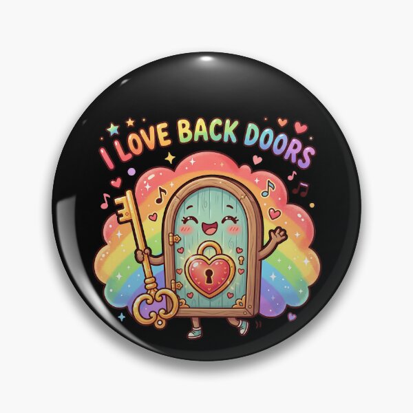 Item preview, I Love Back Doors Rainbow Funny Men's Offensive Gear designed and sold by DynamicDesign.