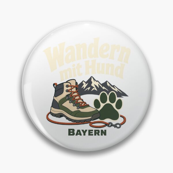Item preview, Hiking with dogs in Bavaria, Hiking With Dog Lovers designed and sold by pirminio.