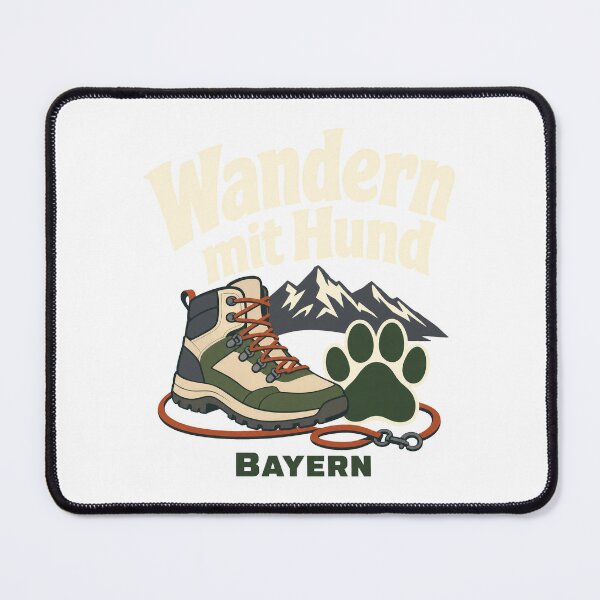 Item preview, Hiking with dogs in Bavaria, Hiking With Dog Lovers designed and sold by pirminio.