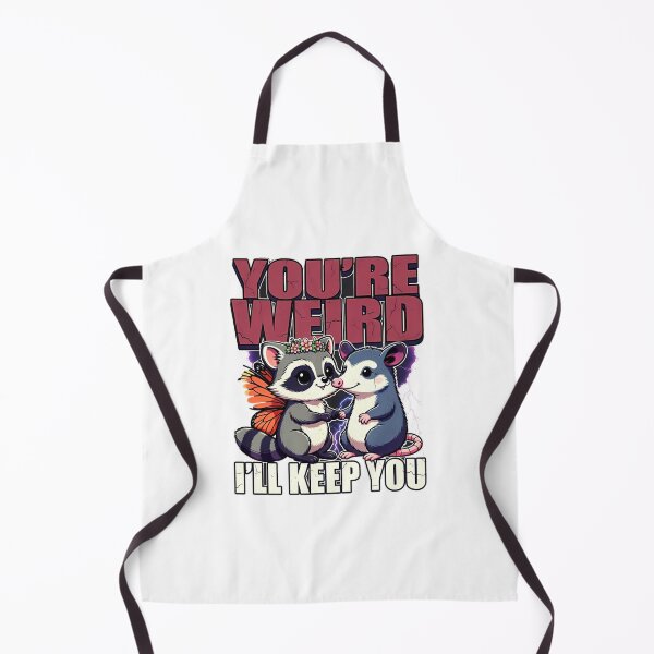 Item preview, You Are Weird I Will Keep You Funny Raccoon Opossum Retro Vintage Distressed cute opossum designed and sold by Keingdesign.