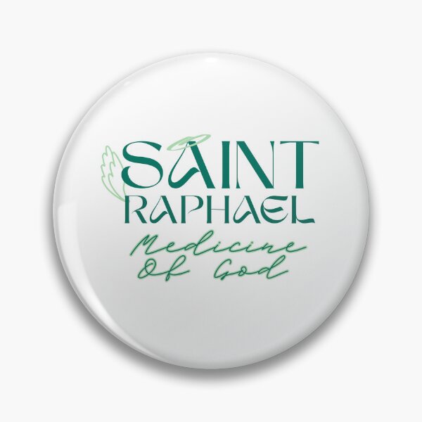 Item preview, Saint Raphael Medicine Of God Lettering designed and sold by MapachardoStoreRB.