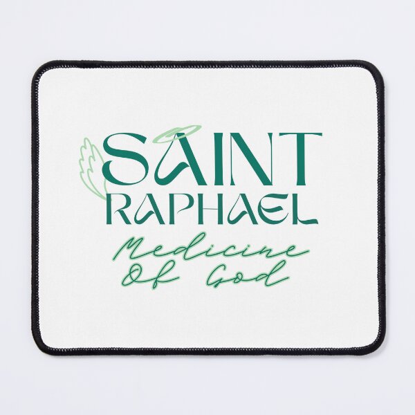 Item preview, Saint Raphael Medicine Of God Lettering designed and sold by MapachardoStoreRB.