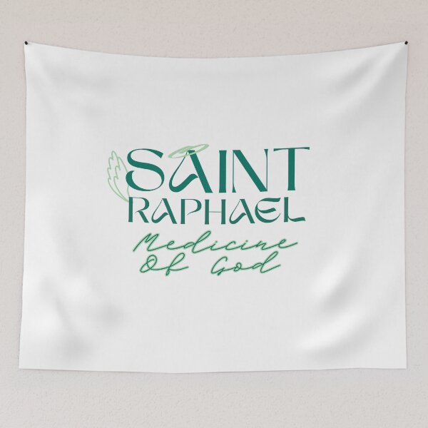Item preview, Saint Raphael Medicine Of God Lettering designed and sold by MapachardoStoreRB.