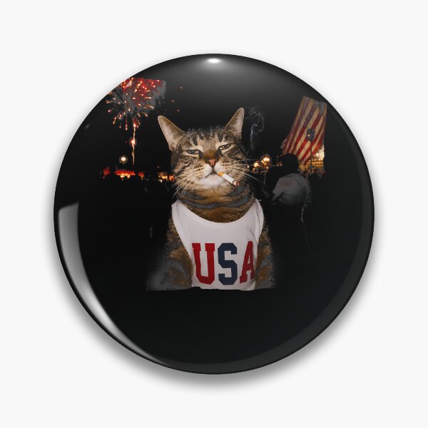 Item preview, July 4Th Patriotic Cat Smoking Cigarette 250 Years Cat Lover designed and sold by ripgoatclothing.