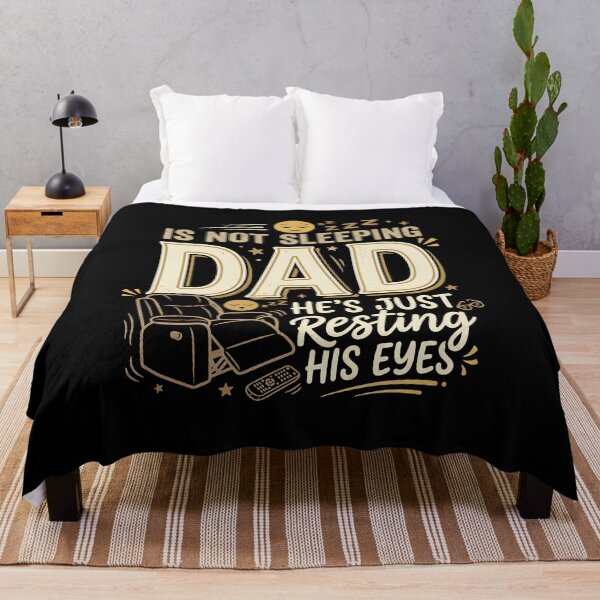 Item preview, Dad Is Not Sleeping He's Just Resting His Eyes Retro Funny Dad Joke designed and sold by get55shirt.