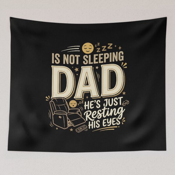 Item preview, Dad Is Not Sleeping He's Just Resting His Eyes Retro Funny Dad Joke designed and sold by get55shirt.