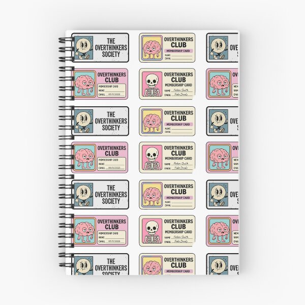 Item preview, Overthinkers Club Sticker Pack | Funny Overthinking Membership Card Stickers | Introvert Brain Humor Decal Set designed and sold by sadedream.