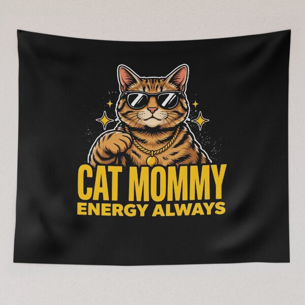 Item preview, Cat Mommy Energy Always Funny Cat Lover Design designed and sold by BHMARTS.