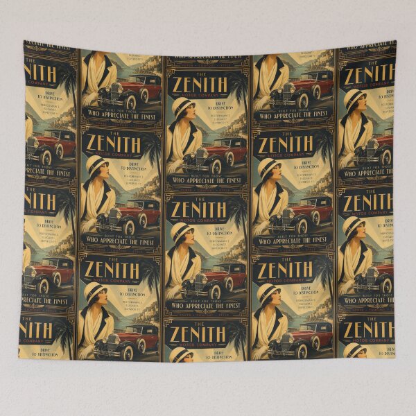 Item preview, Art Deco Travel Poster Woman Automobile Vintage Advertising   designed and sold by BlueLineLAX.