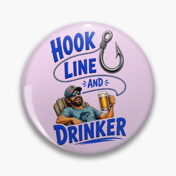 Item preview, HOOK LINE AND DRINKER DESIGN 1 designed and sold by DigitalandPhoto.