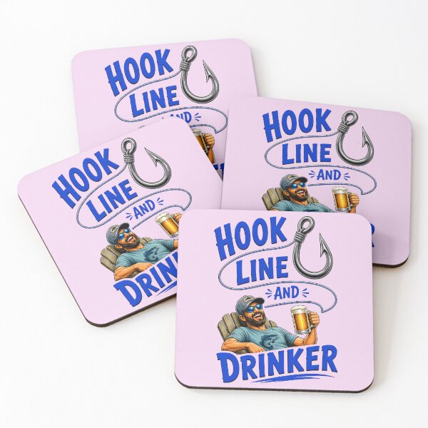 Item preview, HOOK LINE AND DRINKER DESIGN 1 designed and sold by DigitalandPhoto.