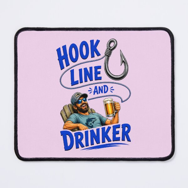 Item preview, HOOK LINE AND DRINKER DESIGN 1 designed and sold by DigitalandPhoto.
