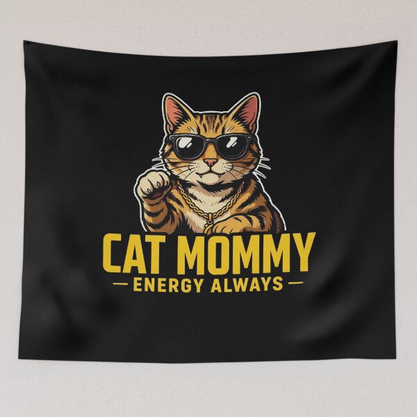 Item preview, Cat Mommy Energy Always Funny Cat Lover Design designed and sold by BHMARTS.