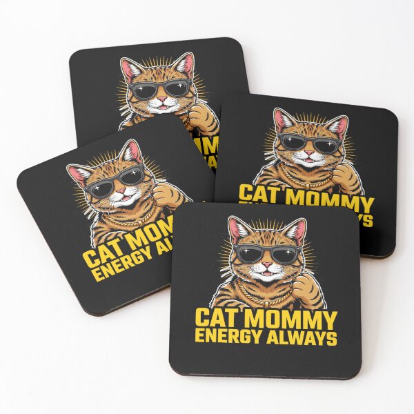 Item preview, Cat Mommy Energy Always Funny Cat Lover Design designed and sold by BHMARTS.