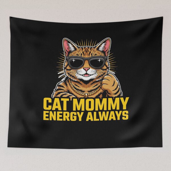 Item preview, Cat Mommy Energy Always Funny Cat Lover Design designed and sold by BHMARTS.