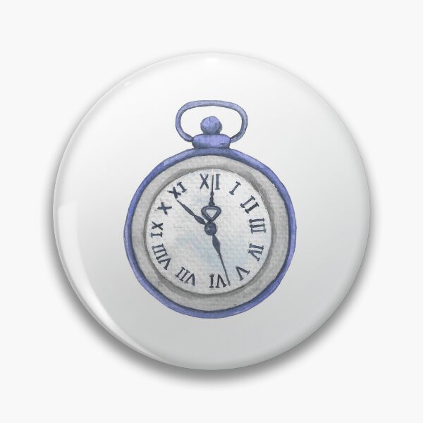 Item preview, Vintage Pocket Watch Watercolor Illustration Time Concept designed and sold by DailyDoodlesBySumbul.