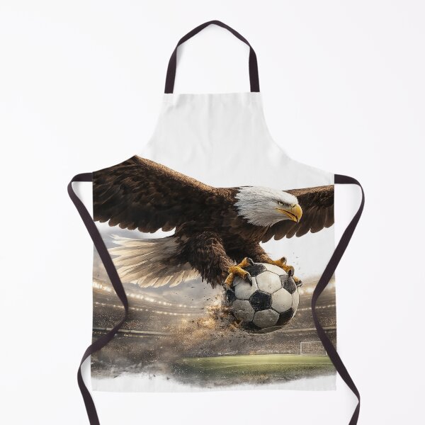 Item preview, Bald Eagle Gripping Soccer Ball Stadium – Powerful American Football Art | Eagle Soccer Gift designed and sold by irfanshikh.