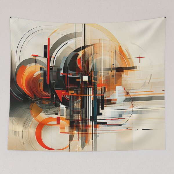 Item preview, Orange Eclipse Geometric Flow designed and sold by semenol.