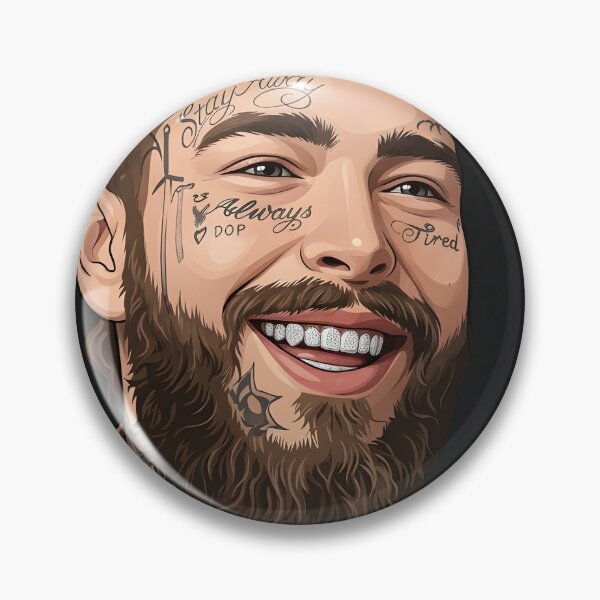 Item preview, Post Malone Vector Illustration designed and sold by Boruto1231.
