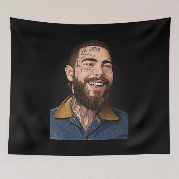 Item preview, Post Malone Vector Illustration designed and sold by Boruto1231.