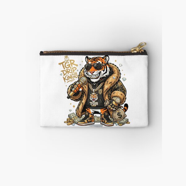 Item preview, Swag Tiger Luxury Hip Hop Streetwear Drip Funny T-Shirt Art designed and sold by Presshue.