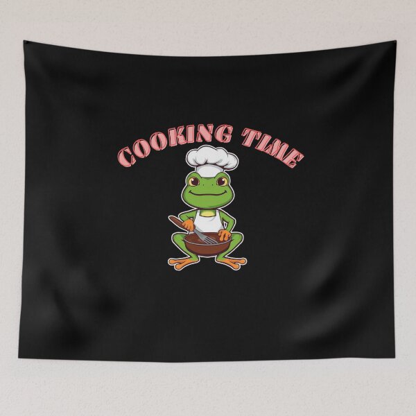 Item preview, Cooking Time Funny Frog Gifts  designed and sold by Domel9674.