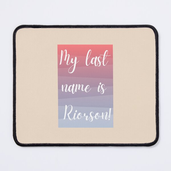 Item preview, My Last Name is Riorson designed and sold by FanFest.