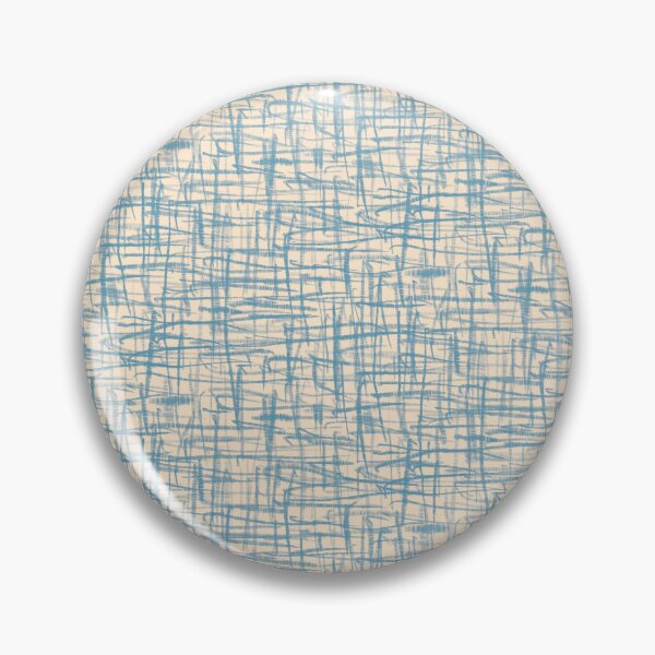 Item preview, Mid Century Modern Minimalist Hatch Pattern in Blue and Cream designed and sold by kierkegaard.