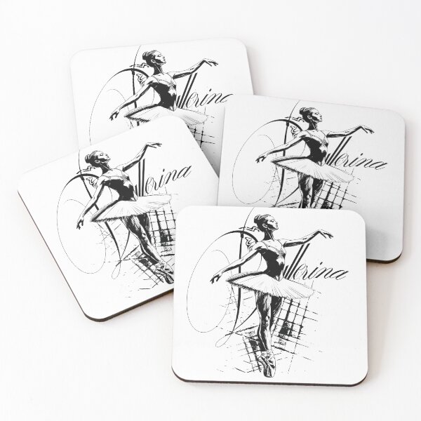 Item preview, Vintage Ballerina Dance Silhouette Woodcut Engraving Art designed and sold by AXENT Designs.